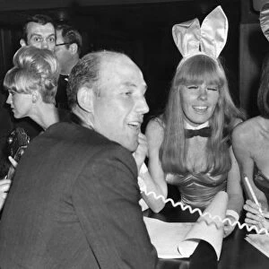 Stirling Moss with Bunny Girls - July 1966