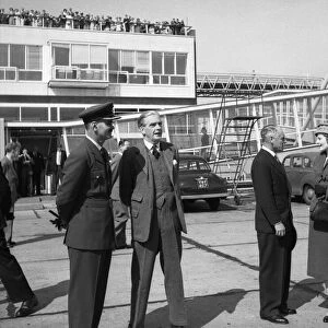 Suez Crisis 1956 Anthony Eden at London Airport 10 / 9 / 56 H7835
