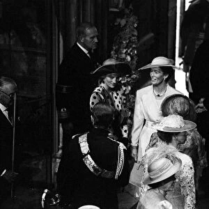 SUSAN BARRANTES WITH PRINCESS DIANA AT THE WEDDING OF THE DUKE AND DUCHESS OF YORK