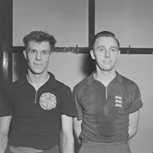 Table Tennis Birmingham March 1952 Right Johnny Leach Essex Left
