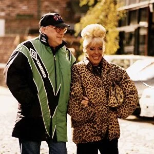 Bill Tarmey actor with Julie Goodyear actress of the soap Coronation Street