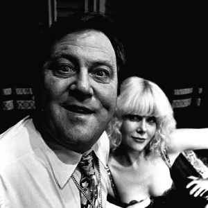 Terry Scott and Anita Graham in a scene from the farce, A Bedfull of Foreigners