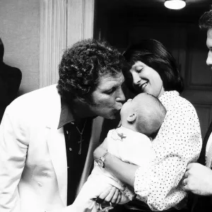 Tom Jones with his son, Mark his daughter in-law Donna and his grand son Alexander in