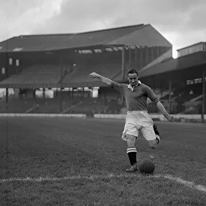 Tommy Walker - Chelsea Football Player Circa 1946. With the football