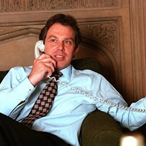 Tony Blair in House of Commons office 1996