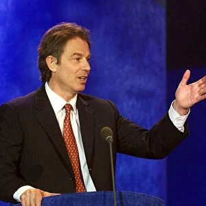 Tony Blair MP Prime Minister April 2000, at the Mirror Pride of Britain award ceremony