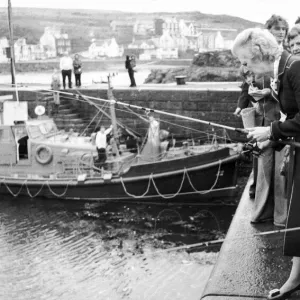 Tory Opposition Leader Margaret Thatcher MP on 100 mile tour of Dumfries and Galloway