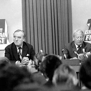 Tory Press Conference: William Whitelaw and Edward Heath