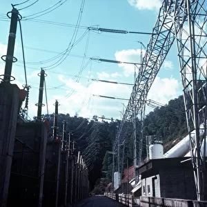 Transformer bank at Murray 1 hydro power station Snowy Mountains Scheme