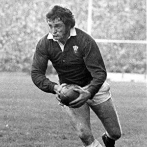 Trevor Evans, Swansea and Wales rugby international, in action for his national side