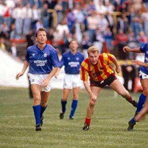 Trevor Steven in action for Rangers August 1989