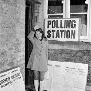 Trudy Sellick, the youngest ever voter, aged 18 and 3 hours old