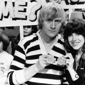 TV Programme Tiswas with Chris Tarrant February 1981 and Sally James in A. T