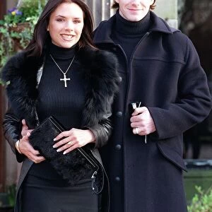 Victoria Adams ("Posh Spice") and David Beckham