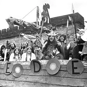 These Viking invaders from Durham Universitys Bede college were very happy with