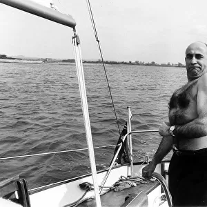 Warren Mitchell Actor, March 1968 sailing on his new T24 sailor