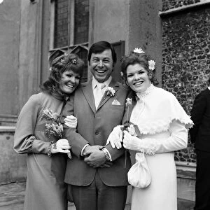 The wedding of actor Bill Treacher and actress Katherine Kessey held at St Leonard