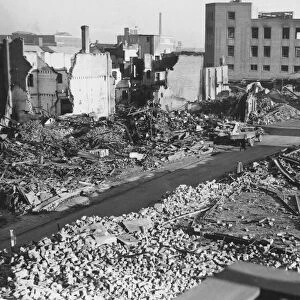 West Orchard after the Luftwaffe air raid on Coventry during the blitz