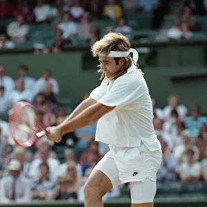 Wimbledon. Andre Agassi v. David Wheaton. July 1991 91-4353-085