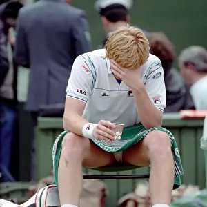 Wimbledon Mens Final. Boris Becker v. Stefan Edberg. July 1988 88-3590-033