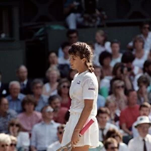 Wimbledon Tennis. Gabriella Sabatini v. Jennifer Capriati. July 1991 91-4261-032