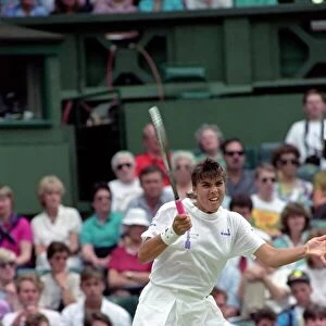 Wimbledon Tennis. J. Capriati v. Navratilova. July 1991 91-4197-219