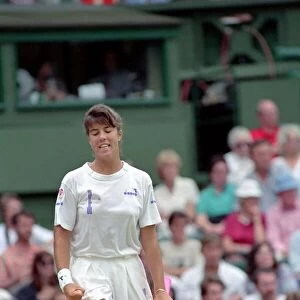 Wimbledon Tennis. J. Capriati v. Navratilova. July 1991 91-4197-205