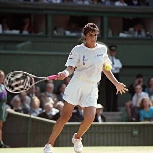 Wimbledon Tennis. Womens Semi Final: Gabriella Sabatini v. Jennifer Capriati