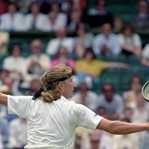 Wimbledon Tennis. Zina Garrison v. Steffi Graf. July 1991 91-4197-175