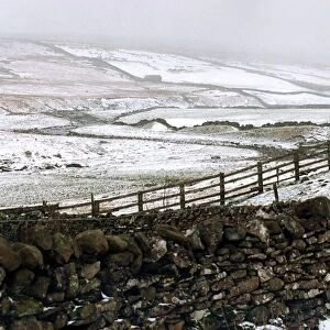 The winter weather hangs on over the Penines and the British countryside