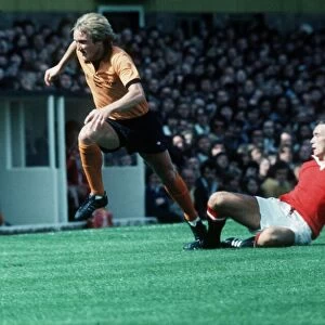 Wolverhampton v Manchester United Derek Parkin of Wolves August 1975