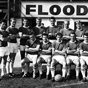 Wrexham A. F. C standing L-R, Clive Colbridge, Tecwyn Jones, Akan Fox, Terry Morrall