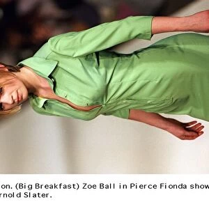 Zoe Ball Tv Presenter models in Pierce Fionda show London Fashion Week
