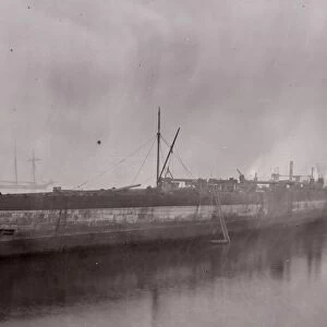 Photograph: Scrapping of the SS Great Eastern, c1889-1890