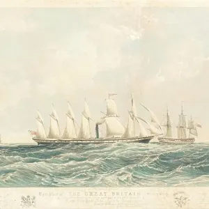 The SS Great Britain at Sea Print, 1845 The SS Great Britain at Sea Print, 1845