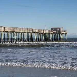 Avalon New Jersey Fishing Pier Print Avalon New Jersey Fishing Pier Print