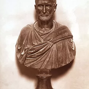 Bronze bust portraying Junius Brutus, at the Museum of the Palazzo dei Conservatori in Rome