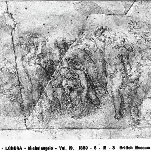 Drawing by Michelangelo preserved in the British Museum, London