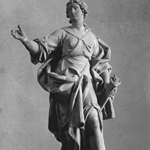 Faith. Sculpture attributed to Francesco Queirolo conserved in the Museo della Certosa di San Martino in Naples