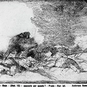"For this you were born, " drawing by Goya, in the Prado Museum in Madrid