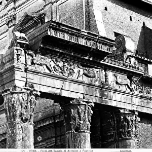 Detail of the frieze of the temple of Anthony and Faustina, Rome, now the Church of S. Lorenzo in Miranda