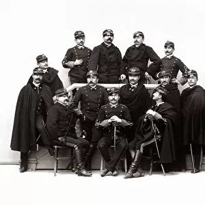 Group photo of "bersagliere" officers, 11th batallion