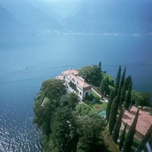 Island of San Paolo and its villa, Lake d'Iseo