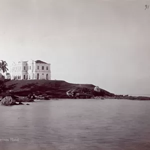 The Mount Lavinia Hotel, colonial style building on the Isle of Ceylon (Sri-Lanka), built on the coast