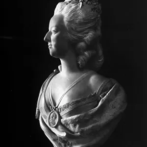 Portrait bust of Marie Antoinette, Queen of France; by Simon Louis Boizot, in the Muse National des Chateaux de Versailles et de Trianon, in Versailles