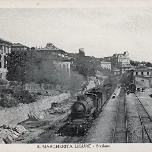 The railway station of Santa Margherita Ligure, Genoa