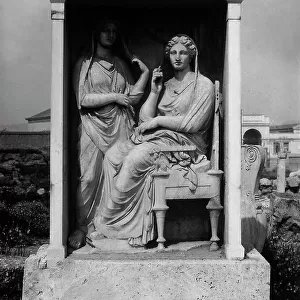 Roman grave stele of Demeter and Pamphilia, located in the Dipylon Cemetery, in Athens