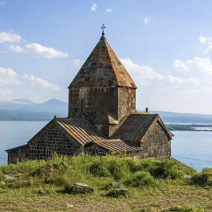 Armenian Orthodox Church Sevanavank Print, Lake Sevan, Armenia Armenian Orthodox Church Sevanavank Print, Lake Sevan, Armenia
