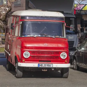 Oldtimer Opel Blitz 300 Print, Former Fire Engine