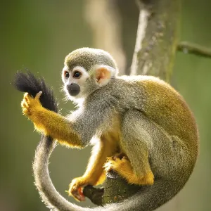 Common Squirrel Monkey Print - South America